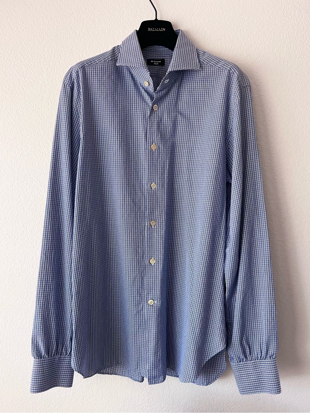 Kiton Micro Houndstooth Button Down